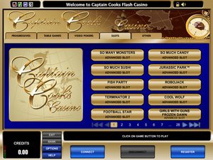 Captain Cooks Casino games