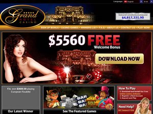 Grand Hotel Casino website